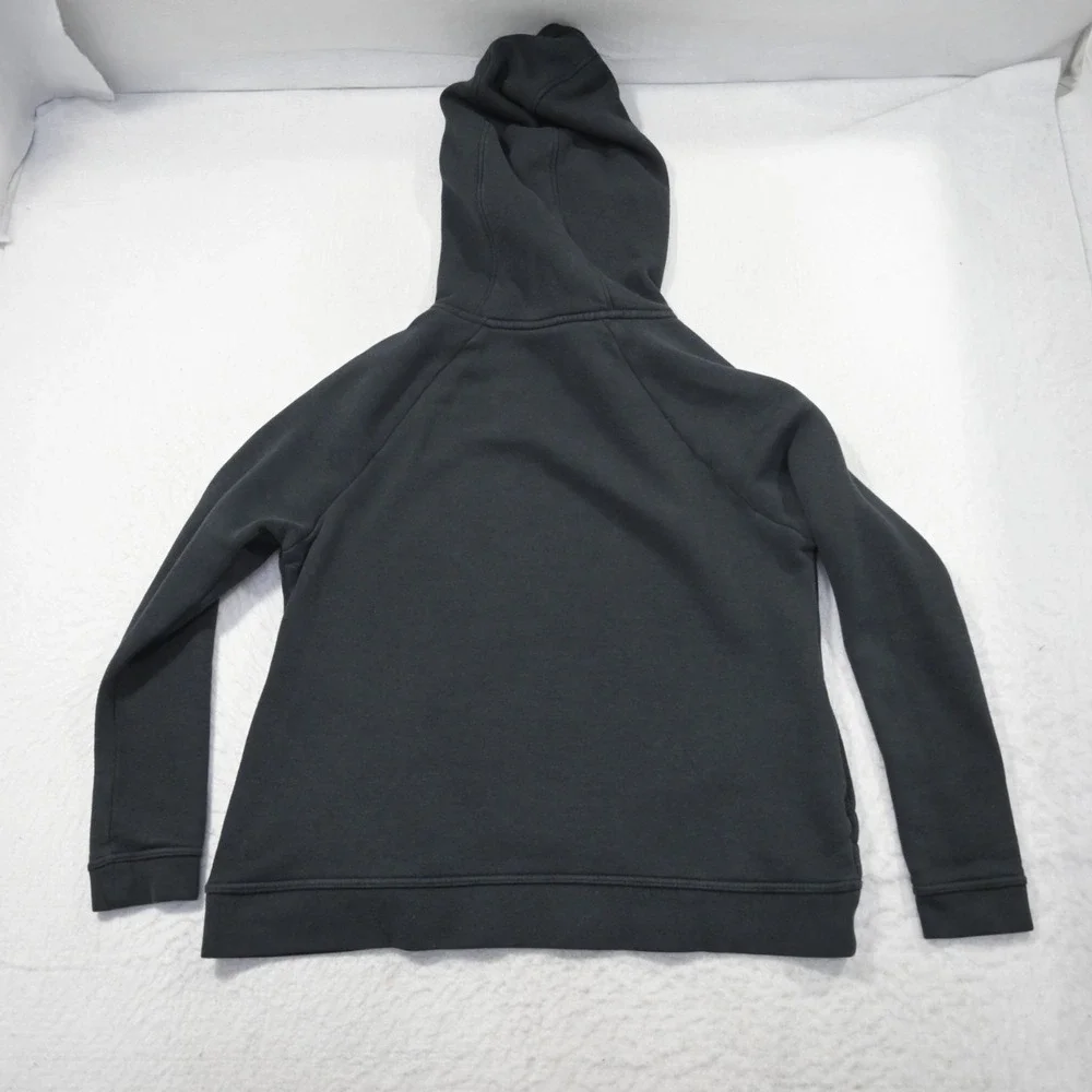 Nike Turtleneck Hoodie Black Cotton Blend Long Sleeve Pullover Womens Size Large
